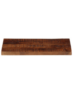 Piano Tavolo 60x20x3,8 cm Rettangolare in Massello di Recupero 2