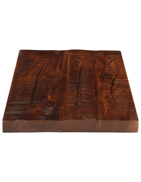 Piano Tavolo 60x20x3,8 cm Rettangolare in Massello di Recupero