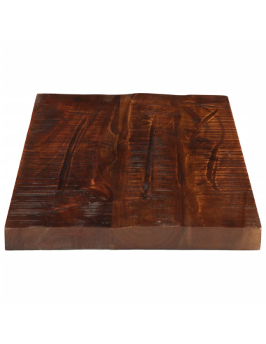 Piano Tavolo 50x20x3,8 cm Rettangolare in Massello di Recupero