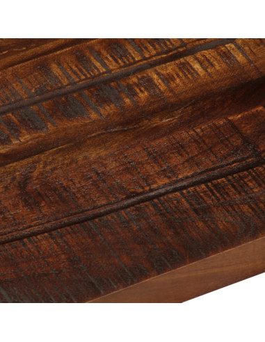 Piano Tavolo 50x20x3,8 cm Rettangolare in Massello di Recupero