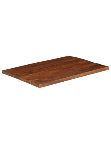 Piano Tavolo 90x80x2,5 cm Rettangolare in Massello di Recupero