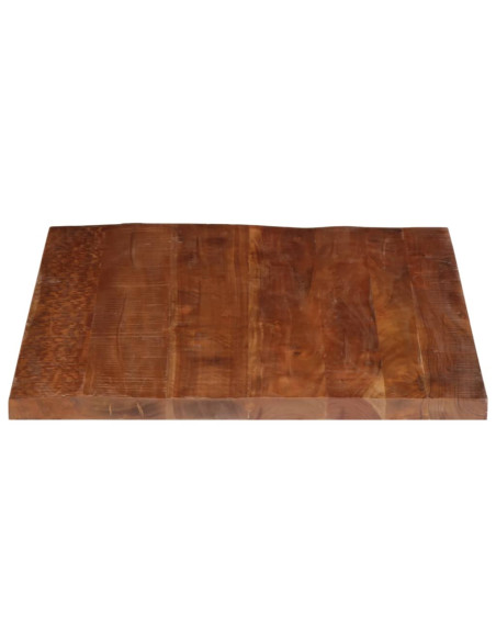 Piano Tavolo 90x80x2,5 cm Rettangolare in Massello di Recupero
