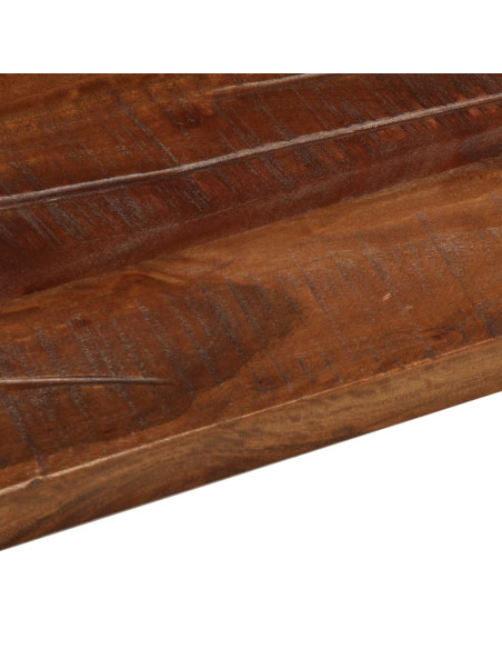 Piano Tavolo 90x80x2,5 cm Rettangolare in Massello di Recupero