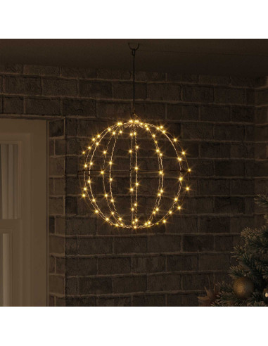 Palla Bianco caldo 40 x 40 x 42 cm Metallo 120 LED