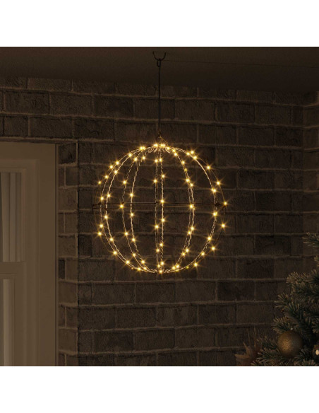 Palla Bianco caldo 40 x 40 x 42 cm Metallo 120 LED
