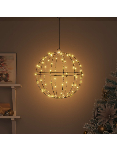 Palla Bianco caldo 40 x 40 x 42 cm Metallo 120 LED