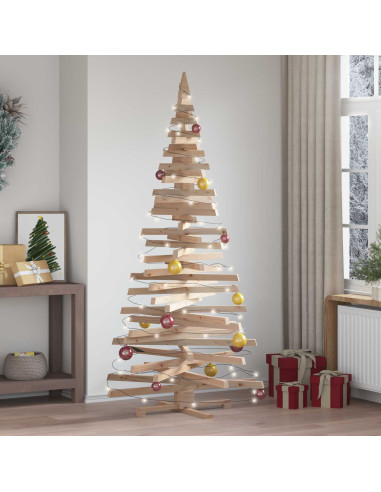 Alberi di Natale Naturale 210 cm Legno di pino massello