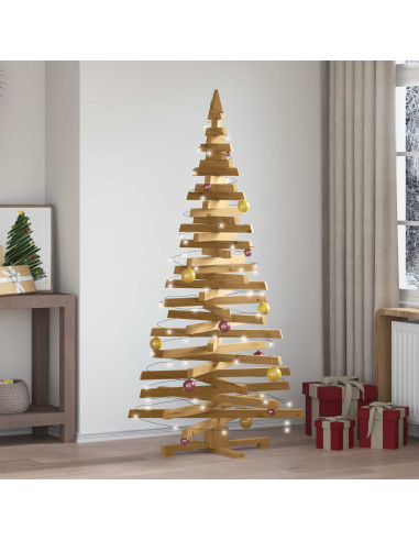 Alberi di Natale Marrone 180 cm Legno di pino massello