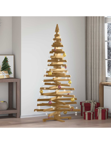 Alberi di Natale Marrone 180 cm Legno di pino massello