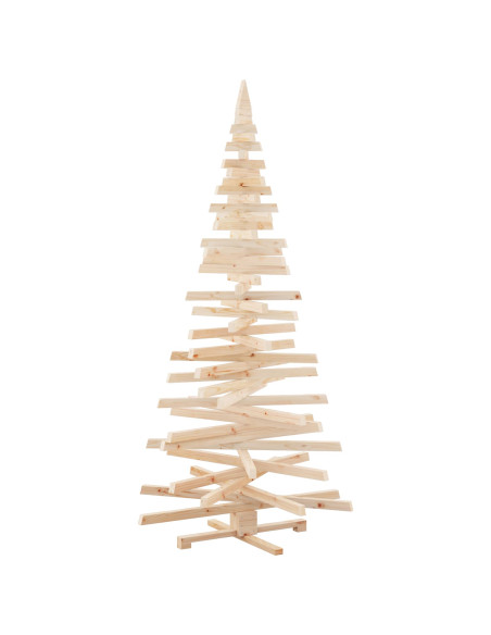 Alberi di Natale Naturale 210 cm Legno di pino massello