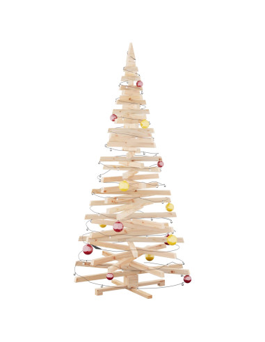 Alberi di Natale Naturale 210 cm Legno di pino massello