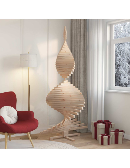 Alberi di Natale Naturale 210 cm Legno di pino massello