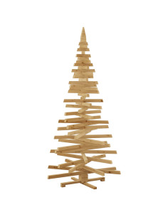 Alberi di Natale Marrone 210 cm Legno di pino massello 2