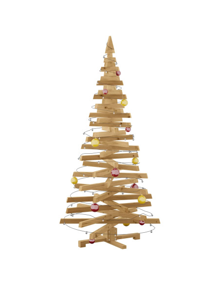 Alberi di Natale Marrone 180 cm Legno di pino massello