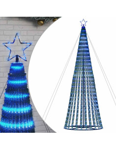 Albero di Natale a LED 1028 LED Blu 403 cm 2