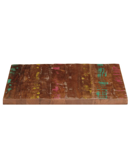 Piano per Tavolo 80x80x1,5 cm Quadrato Legno Massello di Acacia