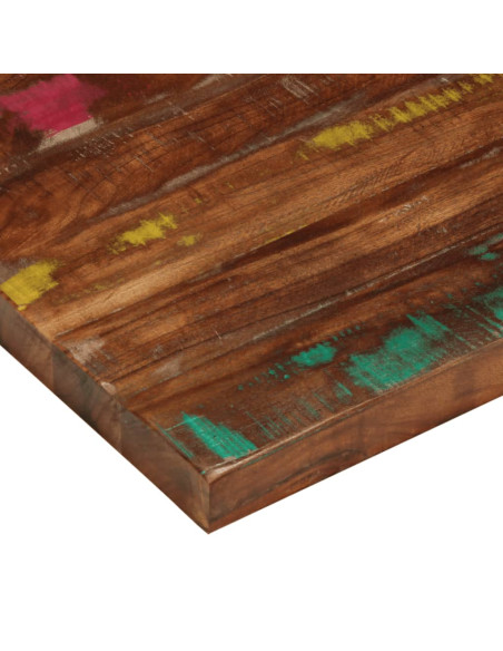 Piano per Tavolo 80x80x1,5 cm Quadrato Legno Massello di Acacia