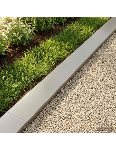 Profilo di copertura per giardino 10 pz 100 x 20 x 5 cm