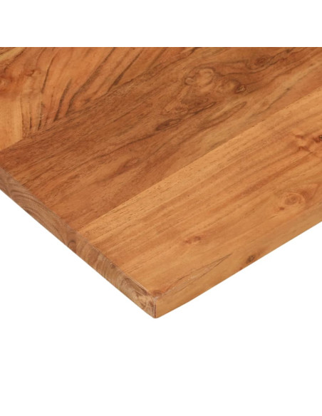Piano per Tavolo 90x90x3,8 cm Quadrato Legno Massello di Acacia