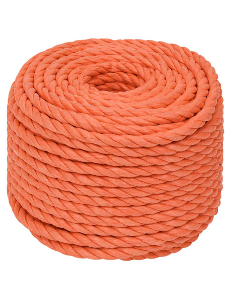 Corda da Lavoro Arancione 20 mm 25 m in Polipropilene