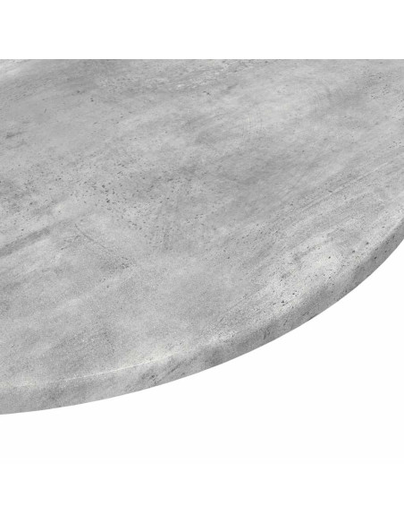 Piano del tavolo Grigio cemento Ø 80 x 1,5 cm Legno multistrato
