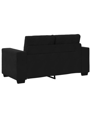 Set divano a 2 pz con Cuscini in Velluto Nero