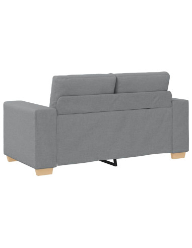 Set divano a 2 pz con Cuscini in Tessuto Grigio Chiaro