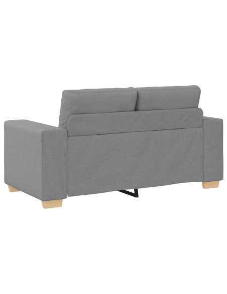 Set divano a 2 pz con Cuscini in Tessuto Grigio Chiaro