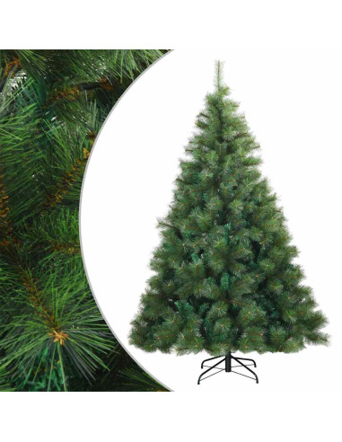 Albero di Natale Artificiale con Rami Pieghevoli Verde 240 cm
