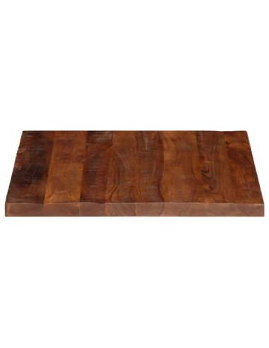 Piano Tavolo 80x80x2,5 cm Quadrato Legno Massello di Recupero