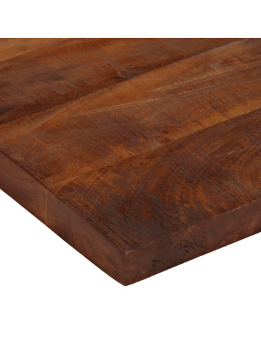 Piano Tavolo 80x80x2,5 cm Quadrato Legno Massello di Recupero