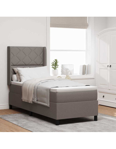 Letto a Sorgente LED con testiera Talpa 90 x 190 cm Tessuto