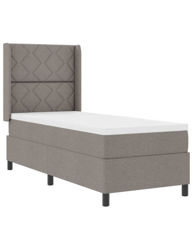 Letto a Sorgente LED con testiera Talpa 90 x 190 cm Tessuto