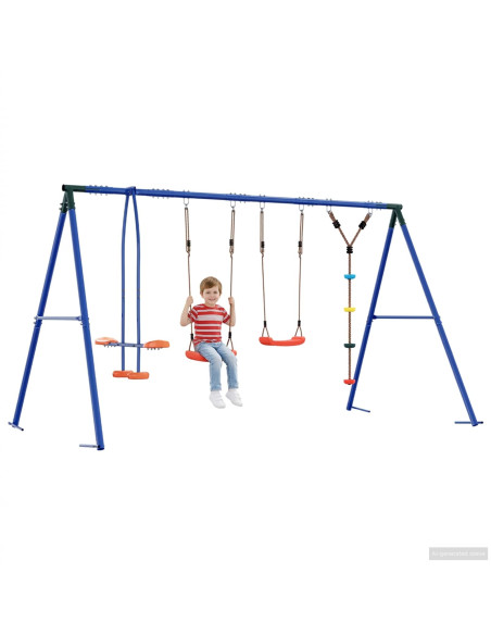 Set di Altalene per Esterni Multicolore 330 x 185 x 185 cm