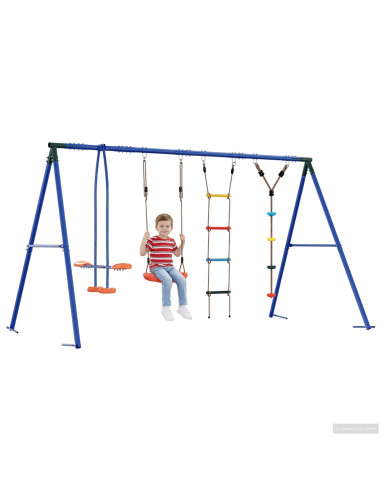 Set di Altalene per Esterni Multicolore 330 x 185 x 185 cm