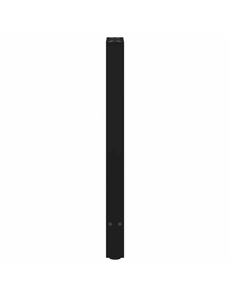 Gambe per Tavolo Consolle Nere 2 pz 38x(72-73) cm Acciaio