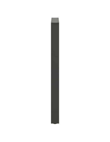 Gambe per tavolo da bar antracite 2 pz 60x(100-101) cm in acciaio