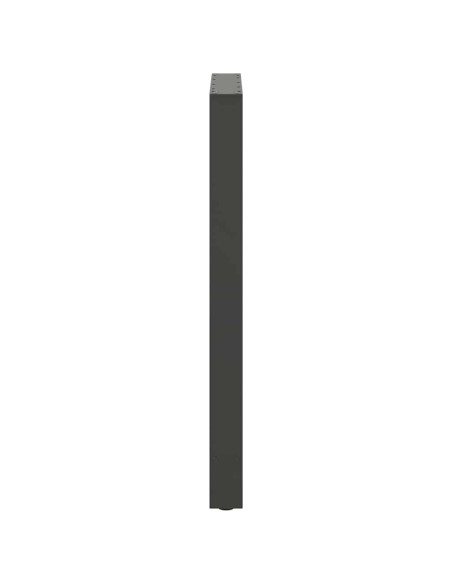 Gambe per tavolo da bar antracite 2 pz 60x(100-101) cm in acciaio