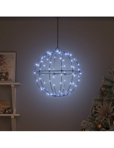 Palla 120 LED Bianco freddo 40,5 x 40,5 x 42 cm Metallo