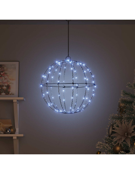 Palla 120 LED Bianco freddo 40,5 x 40,5 x 42 cm Metallo