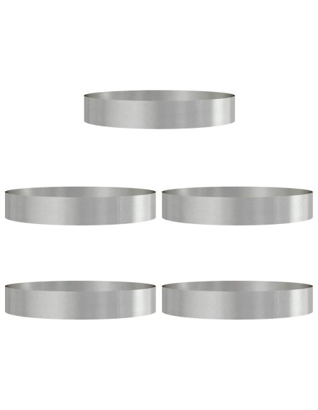 Anello per vaso 5 pz Argento 120 x 120 x 20 cm