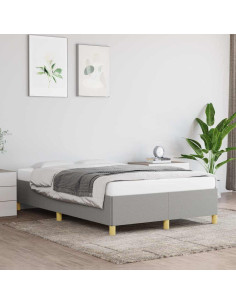 Giroletto senza Materasso Grigio Chiaro 120x200 cm Tessuto