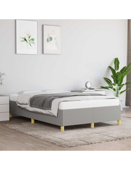 Giroletto senza Materasso Grigio Chiaro 120x200 cm Tessuto