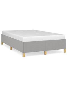 Giroletto senza Materasso Grigio Chiaro 120x200 cm Tessuto 2