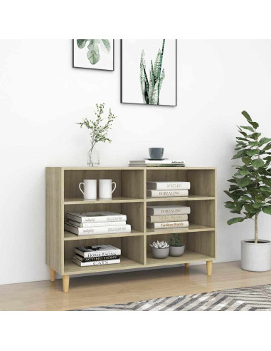 Credenza Rovere Sonoma 103,5x35x70 cm in Legno Multistrato