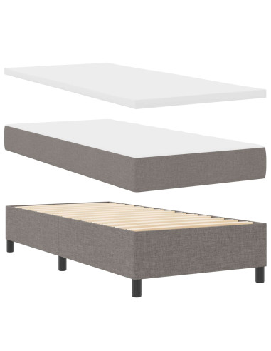 Letto a molle con strisce LED Talpa 90 x 190 cm Tessuto