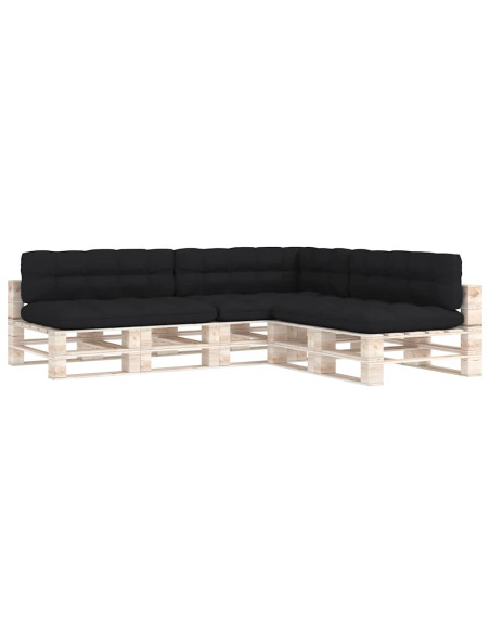 Cuscini per Divano su Pallet 7 pz Neri