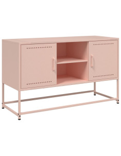 Mobile TV Rosa 100,5x39x60,5 cm in Acciaio 2
