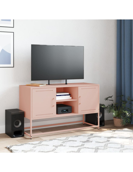 Mobile TV Rosa 100,5x39x60,5 cm in Acciaio