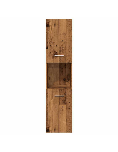 Set Mobili da Bagno 5 pz Legno Antico in Legno Multistrato